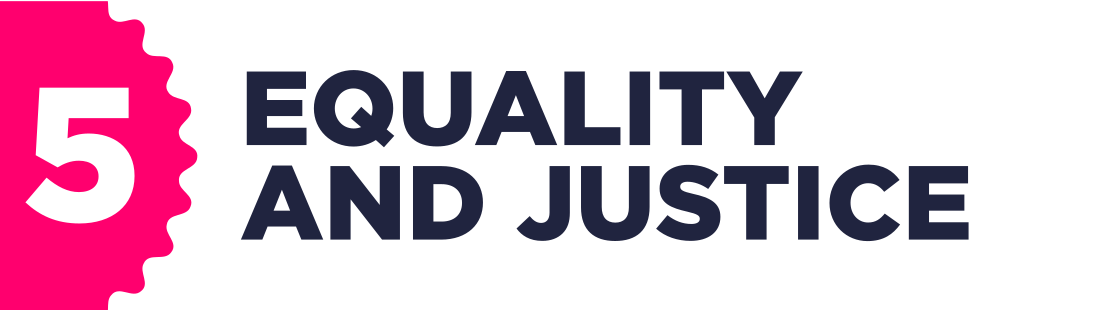 5. Equality and justice